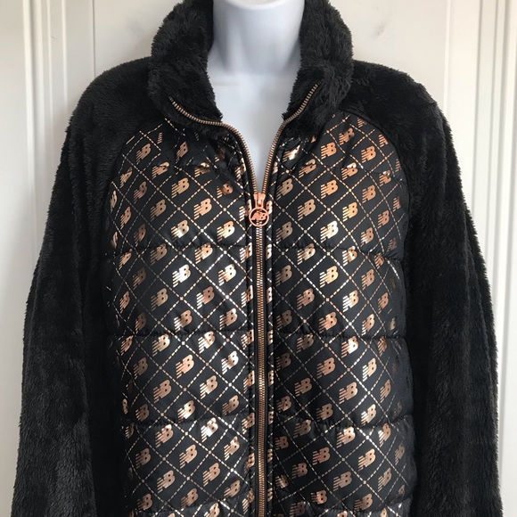 New Balance Black and Gold Women's Jacket - Picture 9 of 15